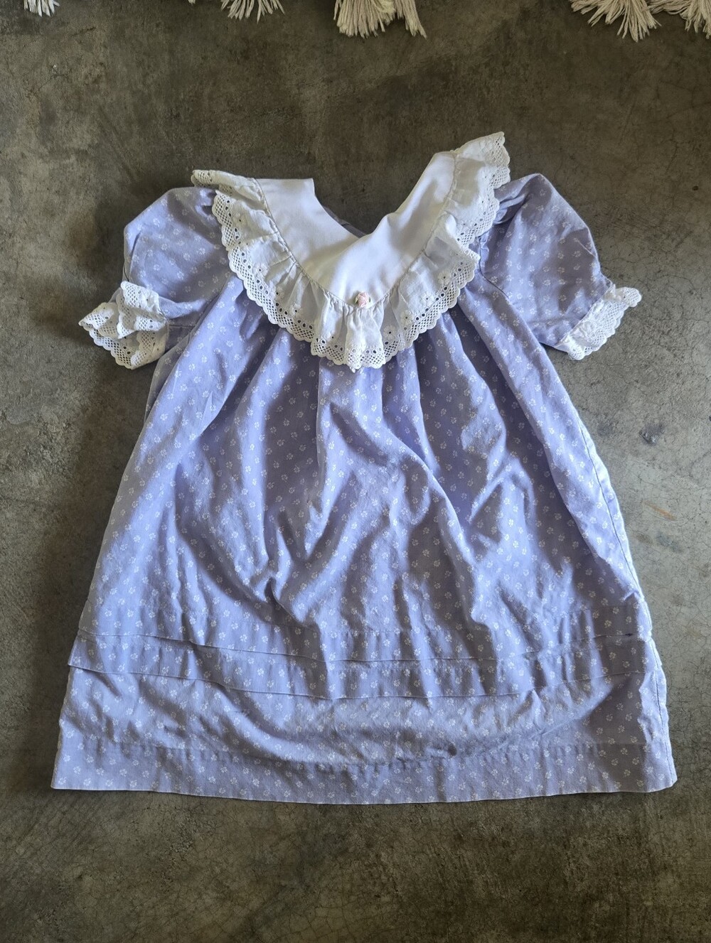 4 For $15 Girls' Vintage 80s Sarah Kent Dress As Is White Lace Collar
